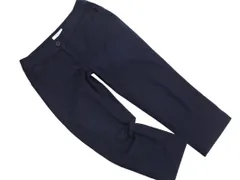 NATURAL BEAUTY BASIC ナチュラルビューティーベーシック クロップド パンツ sizeS/紺 ■◇ レディース