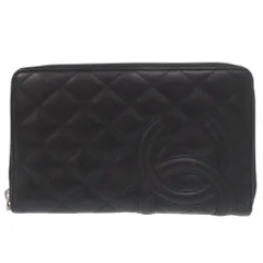 美品 シャネル カンボンライン オーガナイザー ココマーク ラウンドジップラージウォレット シルバー金具 パテントレザー ブラック ネオンピンク ９番台 黒 長財布 1547 CHANEL