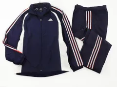 adidas アディダス ジャージ上下 セットアップ sizeL/紺 ■◇ メンズ