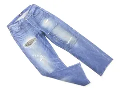 johnbull ジョンブル ボタンフライ ダメージ加工 カットオフ デニムパンツ sizeM/インディゴ ■■ メンズ