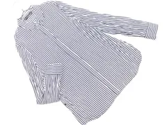 ZARA basic ザラ ベーシック ストライプ 長袖 シャツ sizeM/紺ｘ白 ■◇ レディース