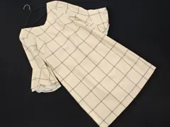 JUSGLITTY ジャスグリッティー チェック フレアスリーブ Iライン ワンピース size1/ライトベージュ ■◇ レディースのサムネイル