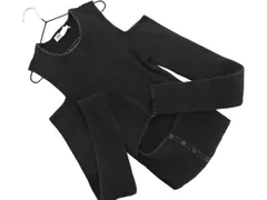 ZARA ザラ オープンショルダー デザイン ニット セーター sizeM/黒 ■◇ レディース