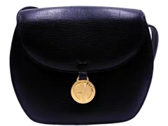 Guy Laroche ギラロッシュ レザー ショルダー バッグ 黒 ■■ レディース