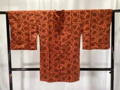 道行コート/美品/合繊/レンガ/仕立上がり/238