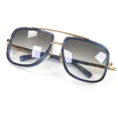極美品□DITA ディータ DRX-2030-X-GLD-BLU-59 MACH-ONE チタニウム ROLAND着用モデル サングラス ゴールド クリアブルー 59□17-127 デモレンズ 日本製 メンズのサムネイル