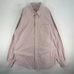 古着 ブルックスブラザーズ Brooks Brothers 長袖シャツ Makers USA製  レッド系 ストライプ メンズ