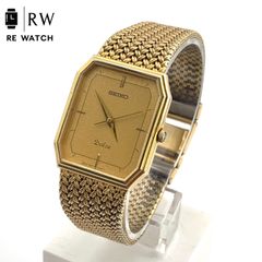新品電池 稼働 SEIKO ドルチェ QZ メンズ 腕時計 ゴールド - メルカリ