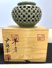 高麗青磁花瓶 海晴窯 - メルカリ