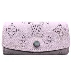 LOUIS VUITTON 未使用品 ルイヴィトン キーケース ミュルティクレ 4 モノグラムマヒナ ジャスミンピンク M82760 レザー RFID確認済 ピンク 4連 LV ヴィトン 美品 Sランク 中古 鑑定済 ヴィトンキーケース【定価¥60,500】