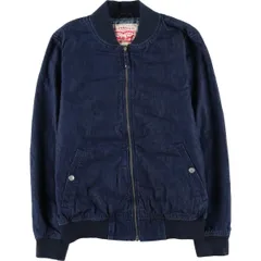古着 濃紺 リーバイス Levi's デニムブルゾン メンズS相当/eaa477412