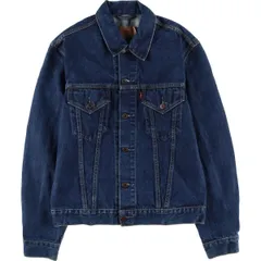 古着 濃紺 90年代 リーバイス Levi's 70500-0219 ユーロモデル デニムジャケット Gジャン メンズL相当 ヴィンテージ/eaa477425