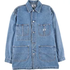 古着 90~00年代 カルバンクライン Calvin klein JEANS デニムカバーオール メンズM相当/eaa477427