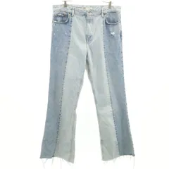 ZARA ザラ フレアデニムパンツ 44 ブルー ジーンズ メンズ 古着