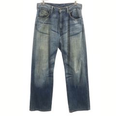 ヒューゴボス ストレートデニムパンツ ジーンズ 古着 インディゴブルー 