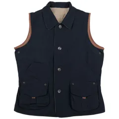 古着 ラルフローレン Ralph Lauren リバーシブル 襟付き コットンベスト レディースL相当/eaa615767
