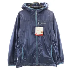 未使用 MARMOT マーモット 長袖 パーカー M ネイビー系 アウトドア レディース 古着のサムネイル