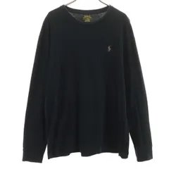 POLO RALPH LAUREN ポロラルフローレン 長袖 Tシャツ M ブラック ロンT メンズ 古着