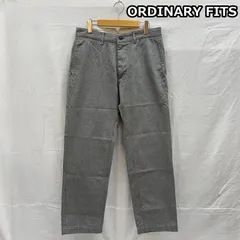 オーディナリーフィッツ ストレート ワーク トラウザー パンツ シンチバック ガゼットクロッチ OF-P067 メンズ 30インチ ISItems【USED】【古着】【中古】50154738
