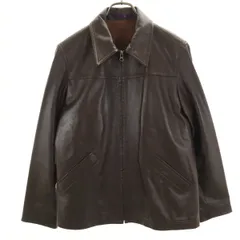 PAUL SMITH COLLECTION ポールスミスコレクション 羊革 レザージャケット L ブラウン メンズ 古着のサムネイル