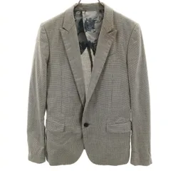 ANDY WARHOL BY HYSTERIC GLAMOUR アンディウォーホル バイ ヒステリックグラマー 日本製 ハウンドトゥース テーラードジャケット M ブラック 千鳥格子 メンズ 古着