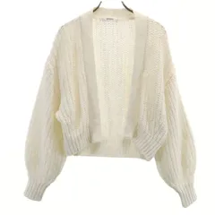 SNIDEL スナイデル 長袖 ニットカーディガン F ホワイト レディース 古着