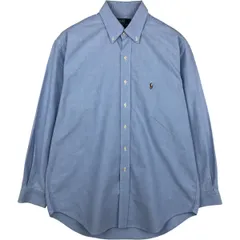 古着 ラルフローレン Ralph Lauren POLO by Ralph Lauren YARMOUTH 長袖 ボタンダウンシャツ メンズL相当/eaa615230
