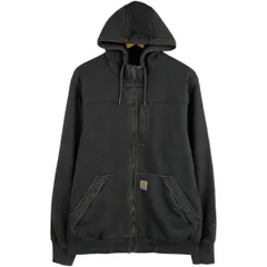 古着 カーハート Carhartt RAIN DEFENDER 中綿入り スウェットフルジップパーカー メンズM相当/eaa624252