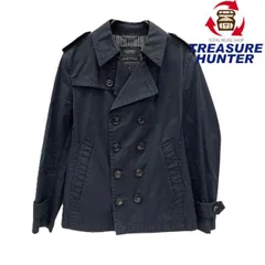 BURBERRY BLACK LABEL ショートトレンチコート ブラック サイズL バーバリーブラックレーベル メンズ 【100043859005】