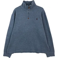 古着 ラルフローレン Ralph Lauren POLO RALPH LAUREN ハーフジップスウェットシャツ トレーナー メンズL相当/eaa624349