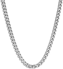 [Bel cuore] 喜平 ネックレス メンズ レディース チェーン サージカルステンレス (4mm×50cm, シルバー) [シルバー] [4mm×50cm]