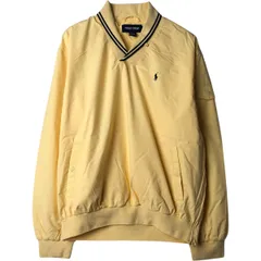 古着 ラルフローレン Ralph Lauren POLO GOLF ポロゴルフ 襟付き Vネック ウォームアッププルオーバー メンズM相当/eaa624490