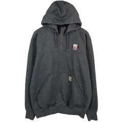 古着 カーハート Carhartt ORIGINAL FIT スウェットハーフジップパーカー メンズL相当/eaa624598