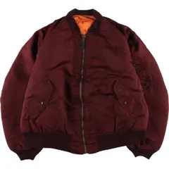 古着 民間品 アルファ ALPHA MA-1タイプ 中綿入り ミリタリー フライトジャケット USA製 XX-LARGE メンズXXL相当/eaa624509