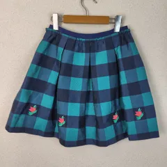 DOLLY GIRL by ANNA SUI ドーリーガールバイアナスイ チェック柄 スカート 刺繍 1サイズ レディース 古着 レトロ Y2K