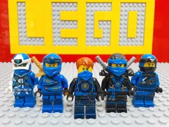 ☆ニンジャゴー☆ レゴ　ミニフィグ　ジェイ　5種類セット　初期　エレメントマスター　など　人形　忍者　侍