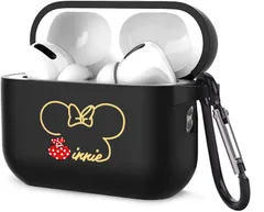 全面保護 耐衝撃 エアポッツ キズ防止 落下防止 つや消し TPU カバー 第二世代 プロ カバー エアーポッズ カップル 御洒落 オシャレ 人気 パターン カラビナ付き ミニー キャラクター かわいい おしゃれ ケース 第2世代 対応 紛失防止 Pro Ai