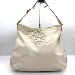 トリーバーチ TORY BURCH レザー トートバッグ ハンドバッグ アイボリー 白系
