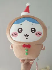 ちいかわ クリスマス ジンジャーマン ハチワレ 中型 ぬいぐるみ BIGぬいぐるみ big