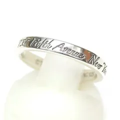 ティファニー TIFFANY&Co. 指輪 ナロー リング ノーツ ＃7.5 /シルバー/SV925
