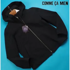 新品展示品定価4.4万円 COMME CA MEN コムサメン 秋冬 ダウンファブリック フード着脱 ブルゾンS黒(05) 23BM03-B1のサムネイル