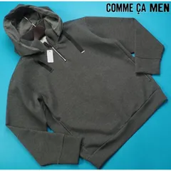 新品展示品定価2.9万円 COMME CA MEN コムサメン エアリークッション ハーフジップパーカL灰(08) 40CK10-B1のサムネイル