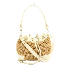 ロデスコ RODE SKO かごバッグ ショルダーバッグ ハンドバッグ 2WAY 巾着 ベージュ 白 ホワイト /KU