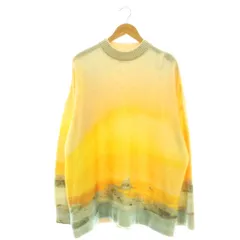 ナゴンスタンス nagonstans サンプル品 25AW winter landscape pullover プルオーバー ニット セーター オーバーサイズ 38 黄色 マルチカラー /CX ■OSのサムネイル