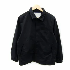 ホワイトマウンテニアリング White Mountaineering コーチジャケット ミドル丈 ロゴプリント 0 S 黒 ブラック /SY5 ■GY53