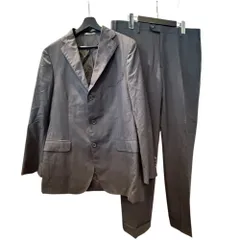 サルヴァトーレフェラガモ Salvatore Ferragamo セットアップ ジャケット シングル ストライプ スラックスパンツ 52 紺 ネイビー ■GY58のサムネイル