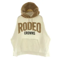ロデオクラウンズワイドボウル RODEO CROWNS WIDE BOWL RCWB ビッグパーカー スウェット プルオーバー 長袖 裏起毛 ボア F ホワイト /MY ■OS ■ECB001