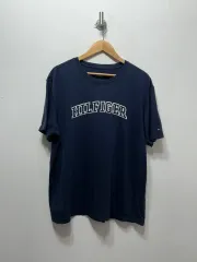 トミーヒルフィガー ネイビー 半袖 Tシャツ L
