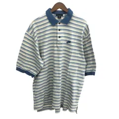 NIKE ナイキ ナイキゴルフ/半袖ポロシャツ サイズ:L ロゴ刺繍/ビックシルエット    ホワイト/ブルー メンズ / 240001192370