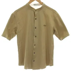 ラコステ LACOSTE ポロシャツ FR3 ベージュ 半袖 バンドカラー /GG ■ECD001